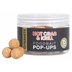 Dynamite Baits Hot Crab & Krill Food Bait Pop Ups 15mm